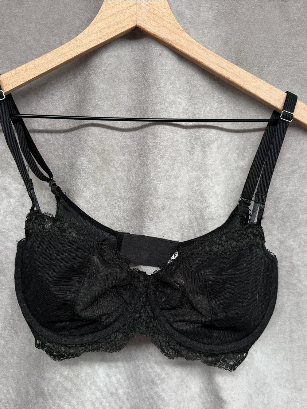 Victoria's Secret Black Dream Angels Push Up No Padding Bra 32DDD